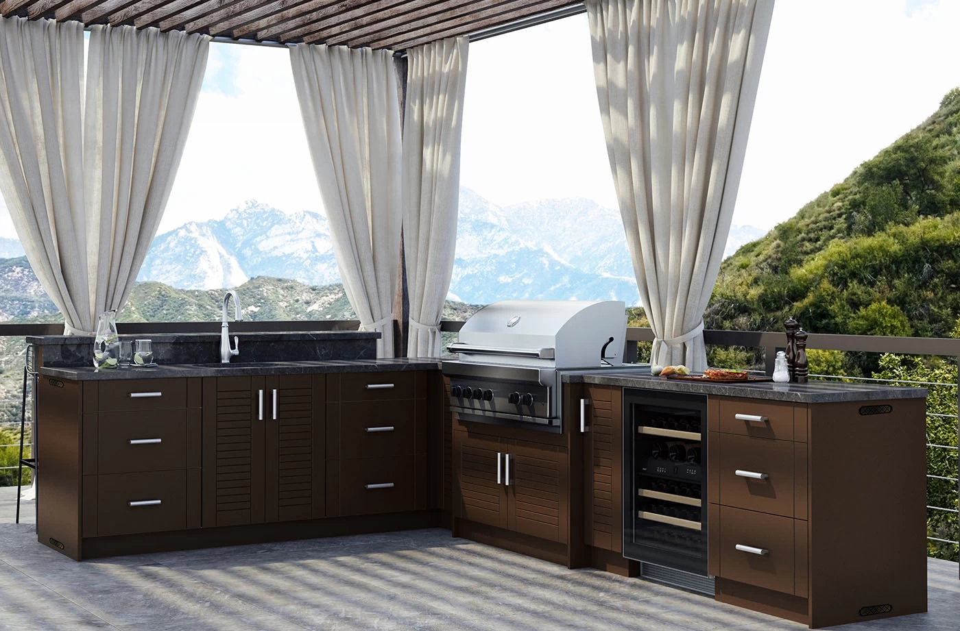 Naples &mdash; Mocha Brown (kitchen)